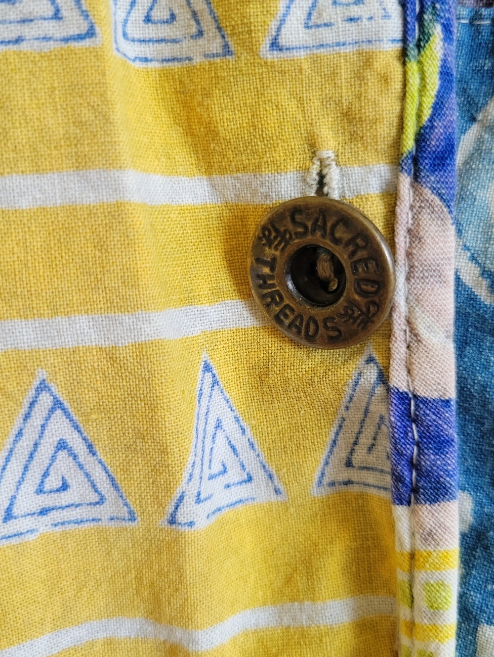 Sacred Threads | Multicolor Patchwork Jacket - Picture 3 of 9